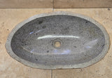 Handmade Natural Oval River Stone  Bathroom Basin  RL 240916
