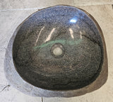 Handmade Natural Oval River Stone  Bathroom Basin  RVM 2409001