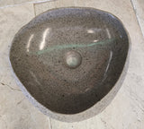Handmade Natural Oval River Stone  Bathroom Basin  RVS 2409076