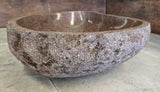Handmade Natural Oval River Stone  Bathroom Basin  RL 240947