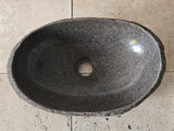 Handmade Natural Oval River Stone  Bathroom Basin  RVM 2409085