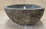 Handmade Natural Oval River Stone  Bathroom Basin  RS 2409048