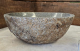 Handmade Natural Oval River Stone  Bathroom Basin  RS 2409075