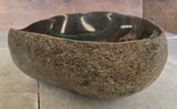 Handmade Natural Oval River Stone  Bathroom Basin  RVS 2409092
