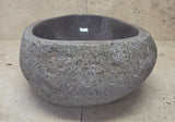 Handmade Natural Oval River Stone  Bathroom Basin  RS 25072041