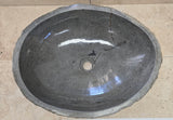 Handmade Natural Oval River Stone  Bathroom Basin  RL 240940