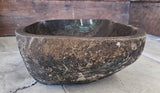 Handmade Natural Oval River Stone  Bathroom Basin  RL 240910