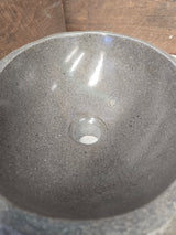 Handmade Natural Oval River Stone  Bathroom Basin  RS 2409089