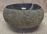 Handmade Natural Oval River Stone  Bathroom Basin  RVS 2409010
