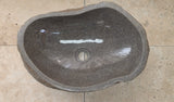 Handmade Natural Oval River Stone  Bathroom Basin  RM 25072016
