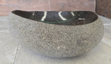 Handmade Natural Oval River Stone  Bathroom Basin  RVS 24091008