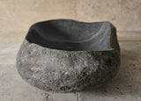 Handmade Natural Oval River Stone  Bathroom Basin  PHM 240924