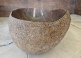 Handmade Natural Oval River Stone  Bathroom Basin  RVM 2409010