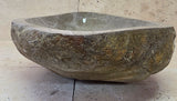 Handmade Natural Oval River Stone  Bathroom Basin  RM 25072098