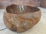 Handmade Natural Oval River Stone  Bathroom Basin  RVM 2409010