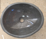 Handmade Natural Oval River Stone  Bathroom Basin  RS 2409126
