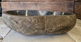 Handmade Natural Oval River Stone  Bathroom Basin  RM 2409061