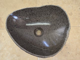 Handmade Natural Oval River Stone  Bathroom Basin  RVS 2409039