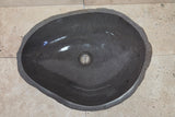Handmade Natural Oval River Stone  Bathroom Basin  RM 25072048