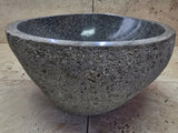 Handmade Natural Oval River Stone  Bathroom Basin  RS 2409004