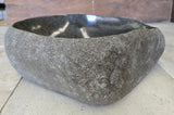 Handmade Natural Oval River Stone  Bathroom Basin  RVM 2409096
