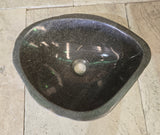 Handmade Natural Oval River Stone  Bathroom Basin  RS 2409015