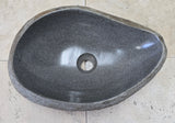 Handmade Natural Oval River Stone  Bathroom Basin  RVM 2409075