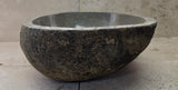 Handmade Natural Oval River Stone  Bathroom Basin  RS 25072049