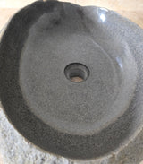 Handmade Natural Oval River Stone  Bathroom Basin  RVM 2409077