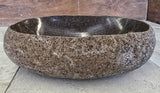 Handmade Natural Oval River Stone  Bathroom Basin  RVM 2409005