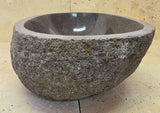 Handmade Natural Oval River Stone  Bathroom Basin  RM 25072009
