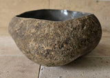 Handmade Natural Oval River Stone  Bathroom Basin  RVM 2409095
