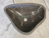 Handmade Natural Oval River Stone  Bathroom Basin  RM 2409062