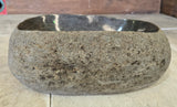 Handmade Natural Oval River Stone  Bathroom Basin  RS 2409169