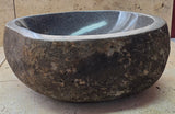 Handmade Natural Oval River Stone  Bathroom Basin  RS 2409129