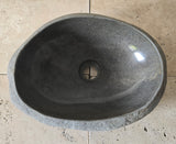 Handmade Natural Oval River Stone  Bathroom Basin  RVM 2409083