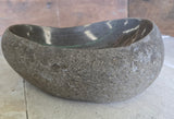 Handmade Natural Oval River Stone  Bathroom Basin  RVS 2409082