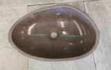 Handmade Natural Oval River Stone  Bathroom Basin  RM 2409017