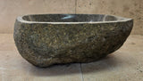 Handmade Natural Oval River Stone  Bathroom Basin  RS 25072065