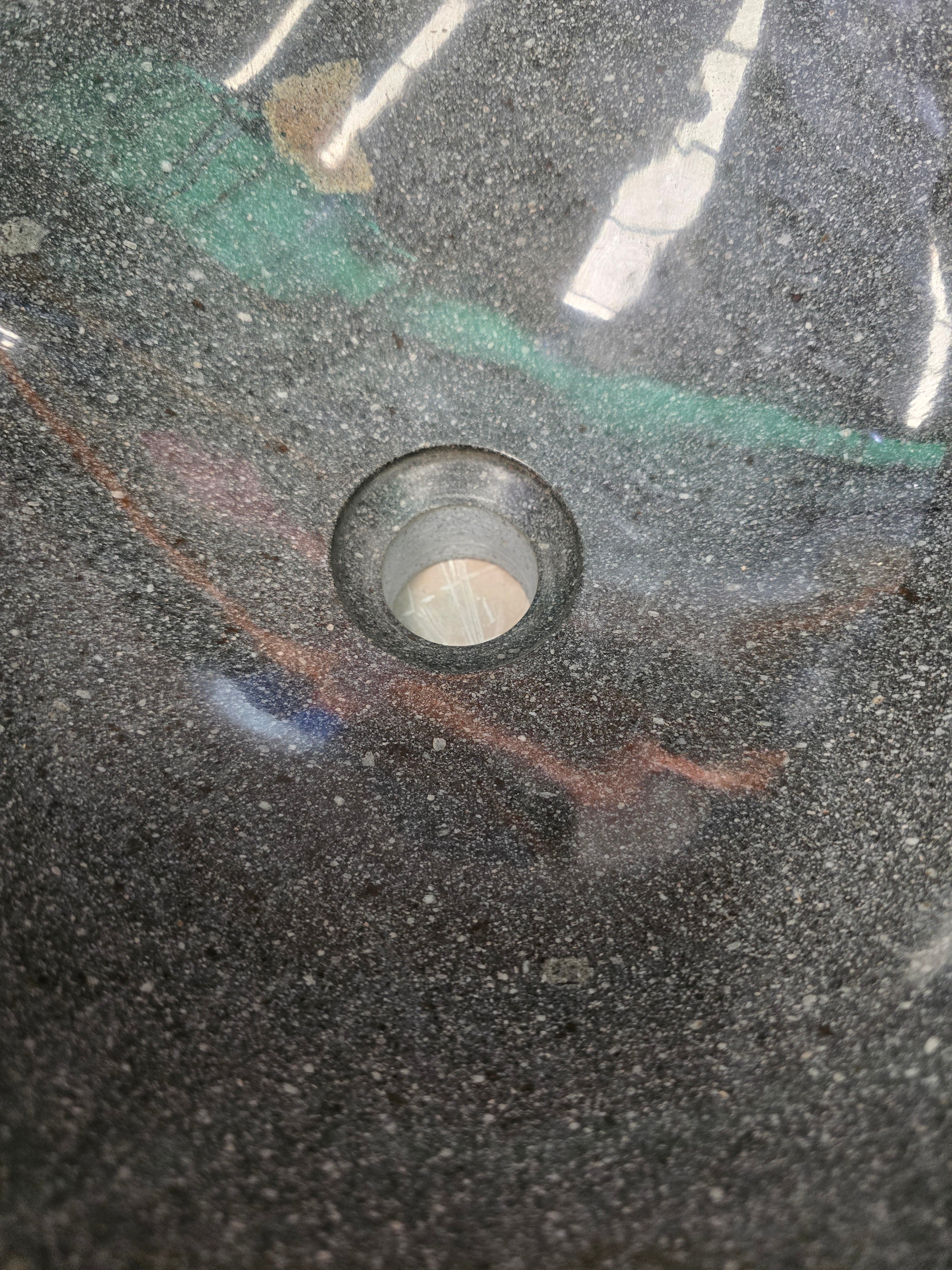 Handmade Natural Oval River Stone  Bathroom Basin  RVS 2409052