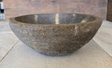Handmade Natural Oval River Stone  Bathroom Basin  RS 2409046