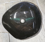 Handmade Natural Oval River Stone  Bathroom Basin  RVS 2409056