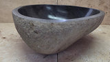 Handmade Natural Oval River Stone  Bathroom Basin  RM 2409110