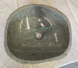Handmade Natural Oval River Stone  Bathroom Basin  RS 2409027