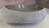 Handmade Natural Oval River Stone  Bathroom Basin  RVS 2409076
