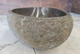 Handmade Natural Oval River Stone  Bathroom Basin  RS 2409019