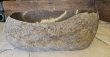 Handmade Natural Oval River Stone  Bathroom Basin  RVM 2409043
