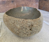 Handmade Natural Oval River Stone  Bathroom Basin  PHL 240911