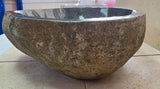 Handmade Natural Oval River Stone  Bathroom Basin  RM 25072031