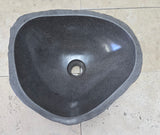 Handmade Natural Oval River Stone  Bathroom Basin  RS 2409086